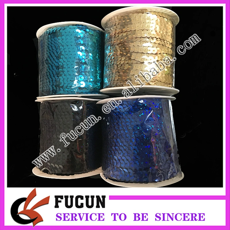 China Factory Wholesale bulk fabric loose PVC,PET sequins roll for garment