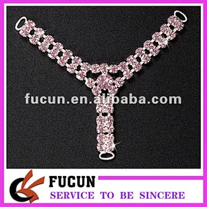 China Fashion Rhinestone Bikini Connector Accessories Manufacturers