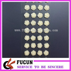 2019 New Product Fashion Gold Floral Sticker Colorful Decoration Plastic Flower Sticker