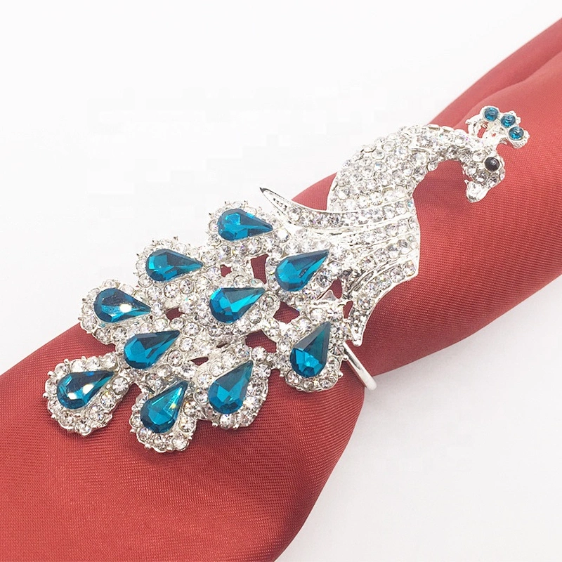 Wrap Serviette Holder Wedding Banquet Party Peacock Shaped Napkin Ring For Dinner Table Decoration