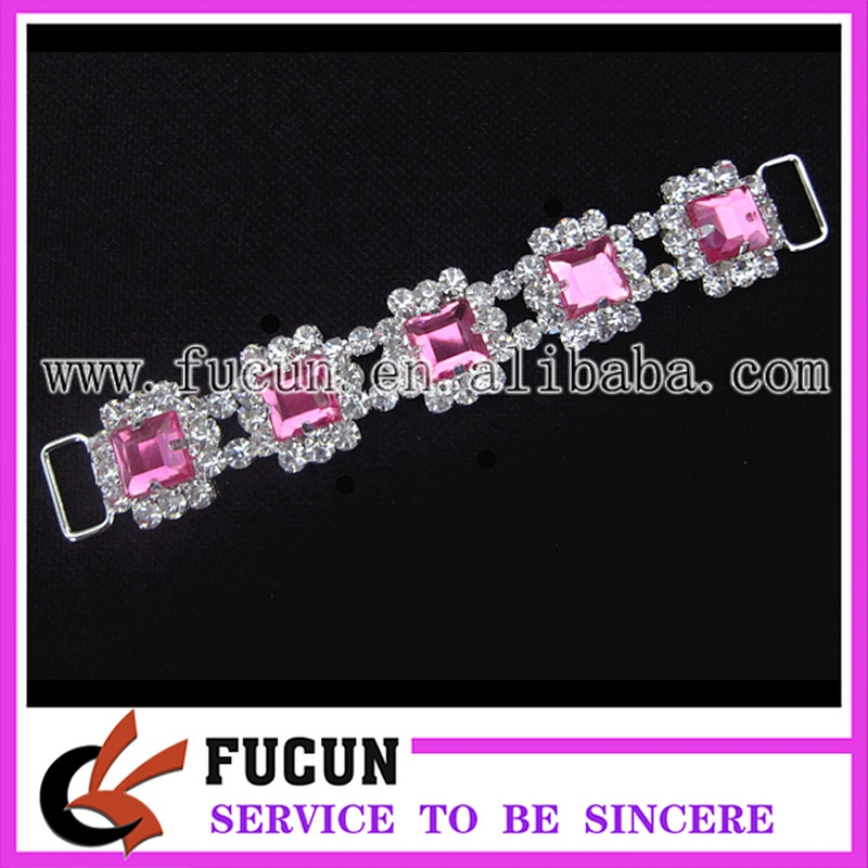 high quality fashion Bikini Rhinestone Connector/Swimwear Buckle/shoe buckles