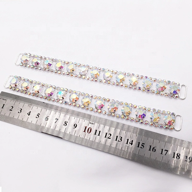 High Quality Swimwear Strap Rhinestone Distant Crystal AB Bikini Connector