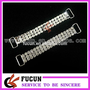3-Rows Thick Rhinestone Connector for Headbands, Bikini's, Swimsuits
