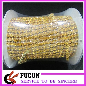 Alibaba wholesale ss6,ss10 ss12,ss16,ss18,ss 28 SS38 one close crystal rhinestone cup chain