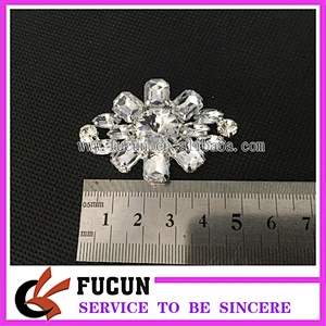 Rhombus Snowflake Rhinestone Shoe Buckles Snap On Bridal Shoe Clips Pair Decoration