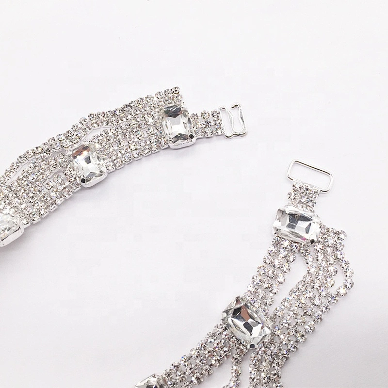 New Product Bikinis Women Swimwear 2020 Jewels DIY Contest Swimsuits Rhinestone Pendant Back Bikini Connector