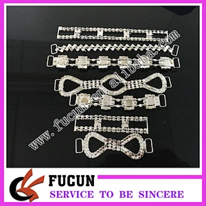 fashion crystal bikini clasps mental bikini swimwear connector for sale