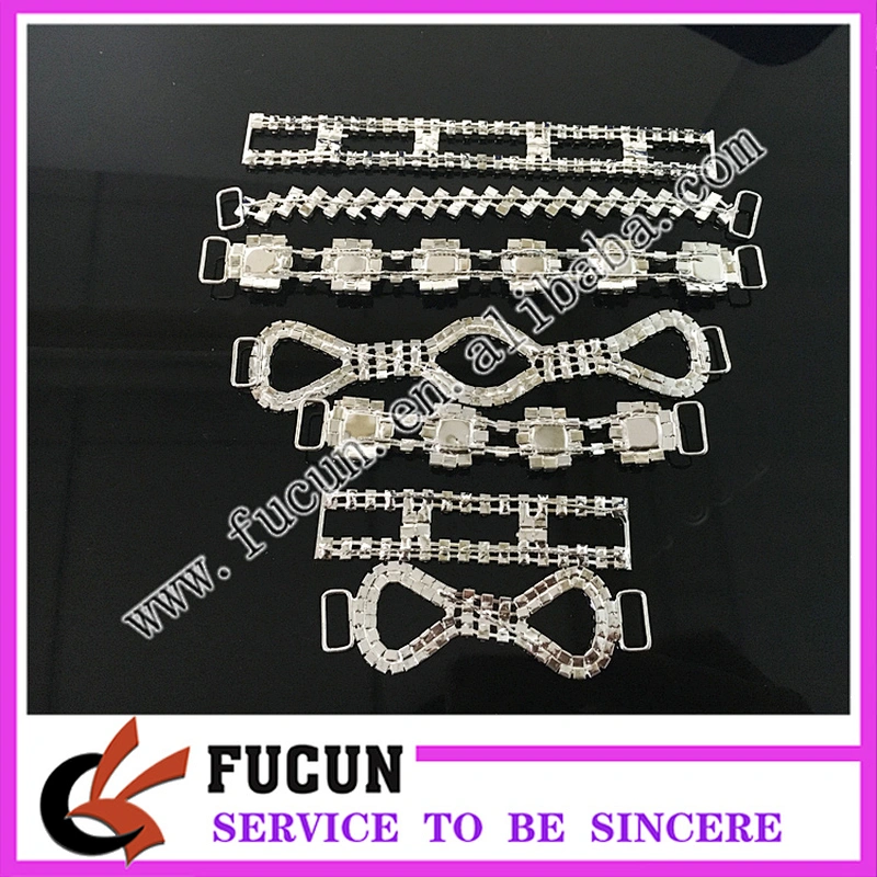 fashion crystal bikini clasps mental bikini swimwear connector for sale
