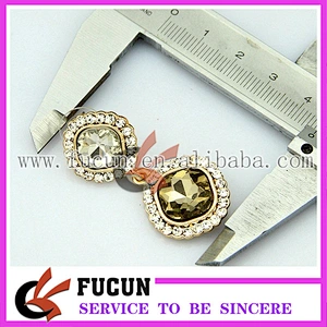 latest fashion design dubai gold plated rhinestone earrings jewelry China wholesale