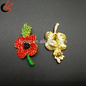Stunning Rhinestone Custom Flower Brooch Lapel Badge Brooches & Pins