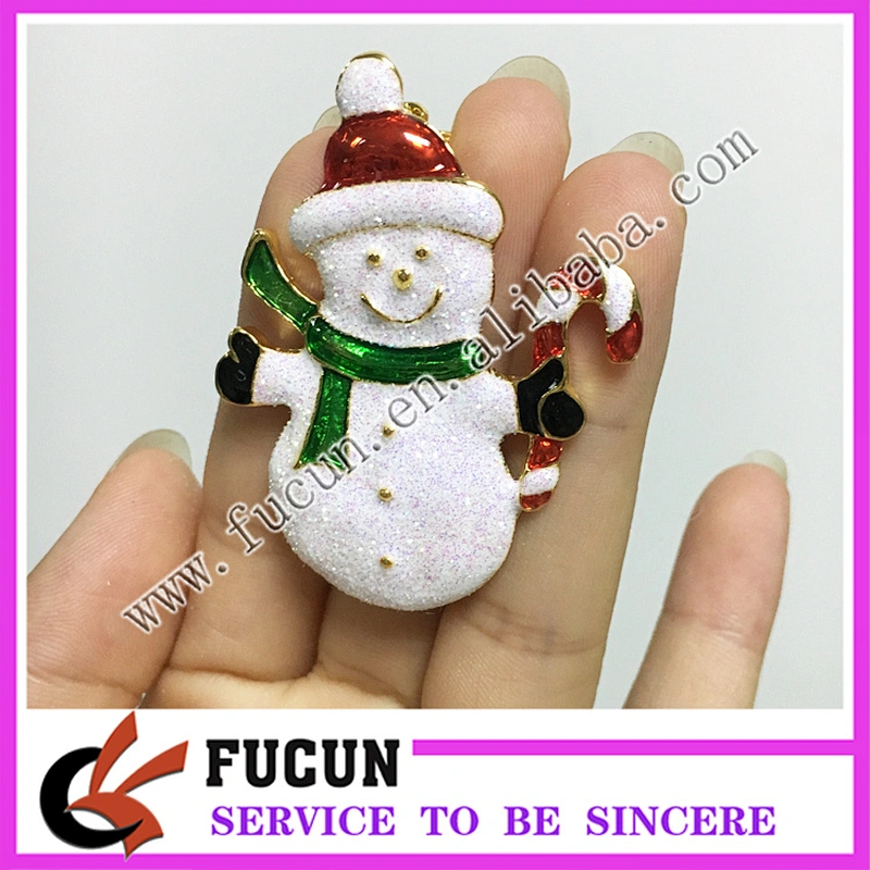 Lovely christmas sales Supplier colorful silver rhinestone Christmas trees brooch for Christmas decoration