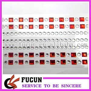 Promotional beautiful acrylic removable wall mirror sticker/stone sticker/crystal stickers