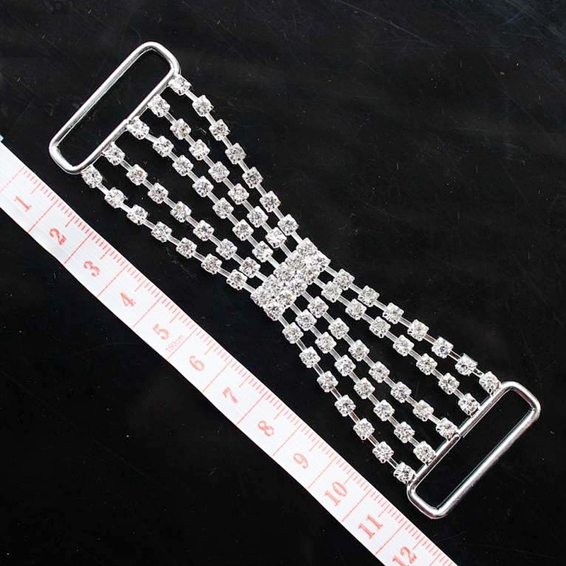 wholesale on Alibaba 2018 new unique design crystal rhinestone bikini connector for swimwear
