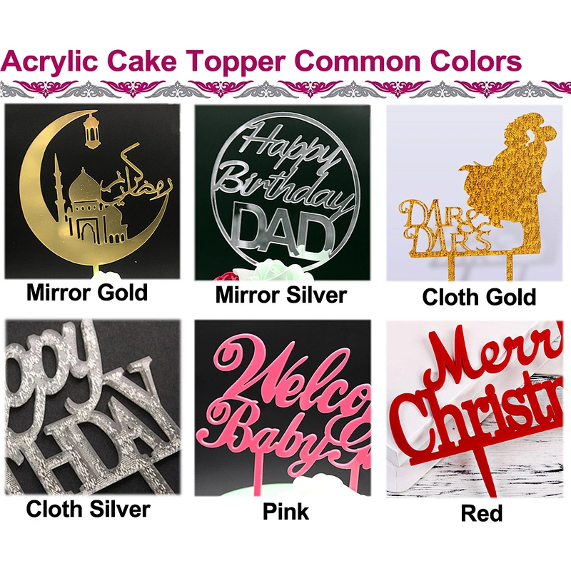 Birthday Party Decorations personalized 18 & Fabulous Black Acrylic Cake Topper