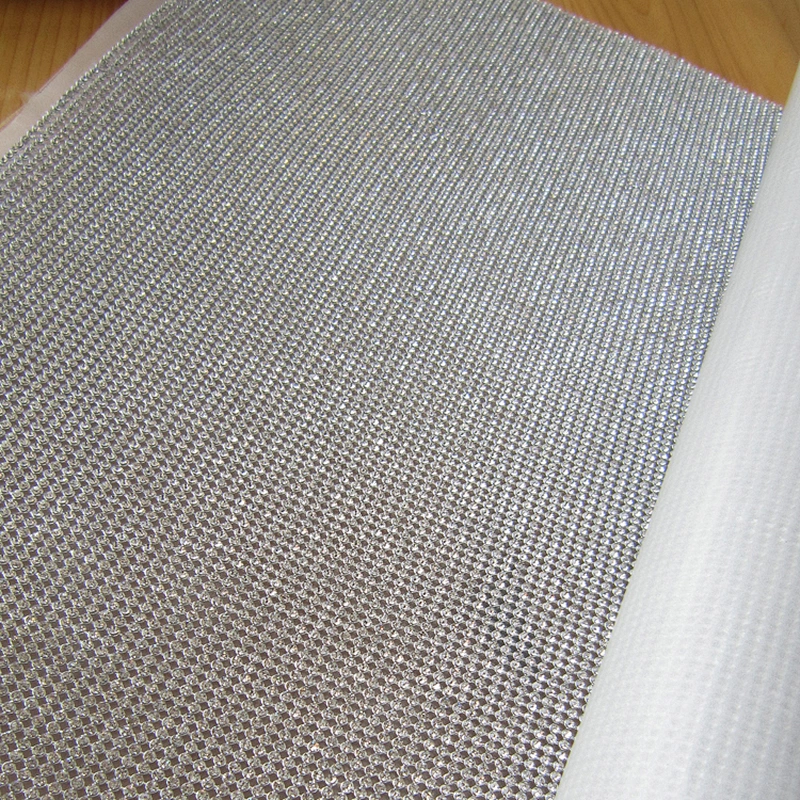 Factory Wholesale Cheap Price Crystal Glass Hot Fix Rhinestone Mesh For Decoration