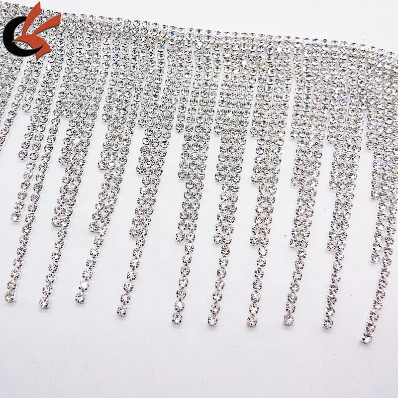 Wholesale DIY Costume Appliques AB Rhinestone Trim in The Yard