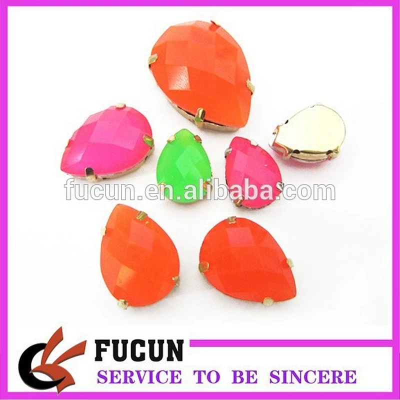colors rhinestone with metal setting