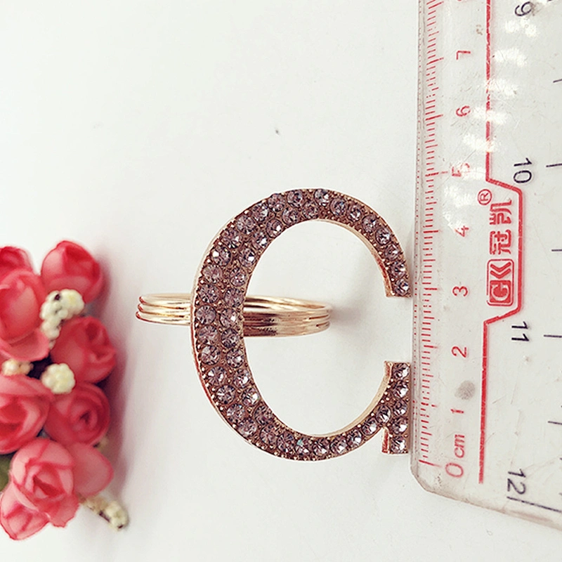 sparkle Metal wedding supplies rhinestones napkin ring for decoration