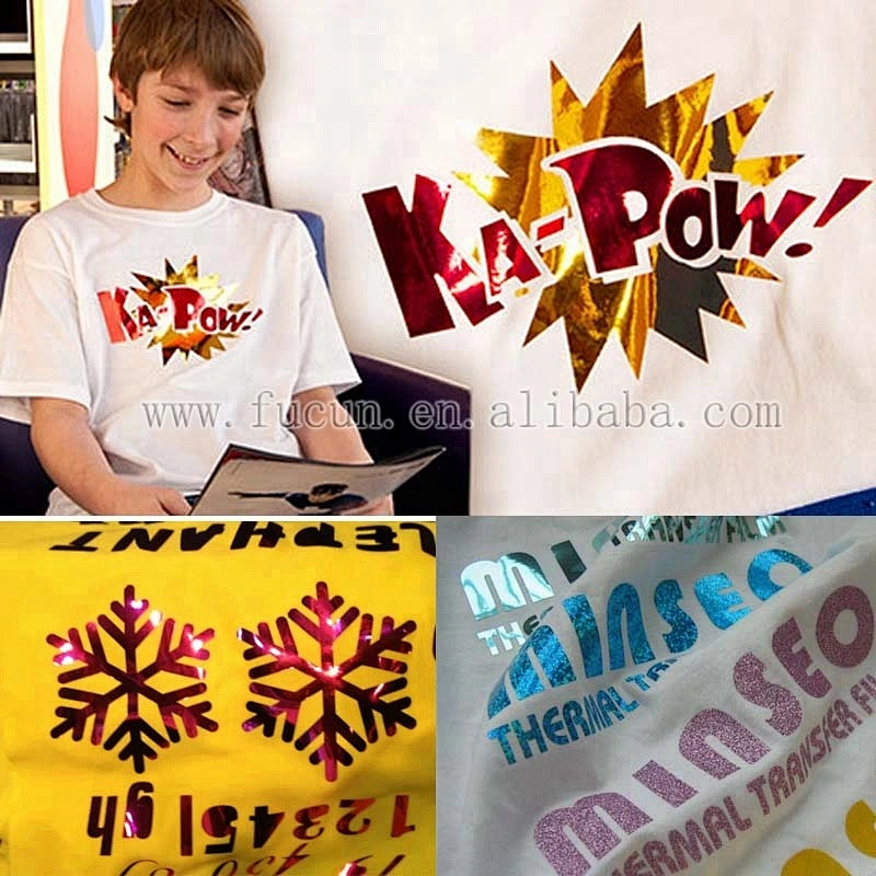 High quality Metallic heat transfer vinyl for garment