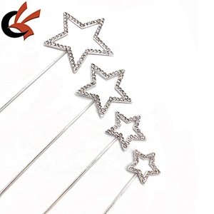 Various Size Star shape bling crystal rhinestone cake topper