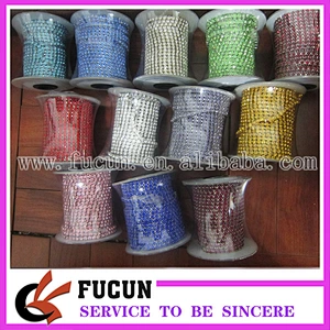 Alibaba wholesale ss6,ss10 ss12,ss16,ss18,ss 28 SS38 one close crystal rhinestone cup chain