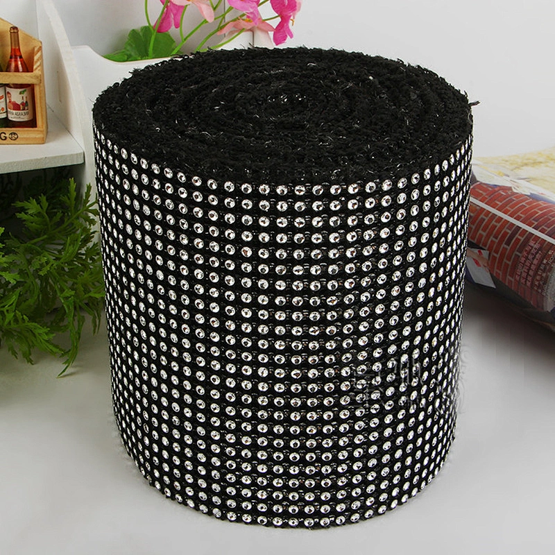 24 Row Imitation Assorted Color Diamond Ribbon Trim Wrap Mesh for Wedding Decoration