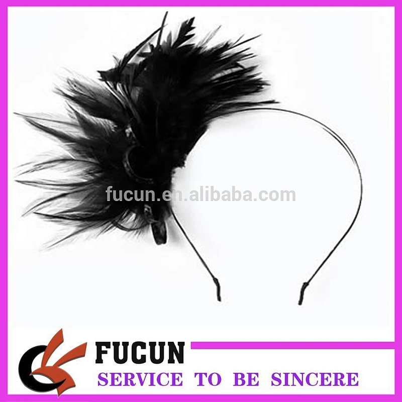 fashion peacock feather hair accessories for women