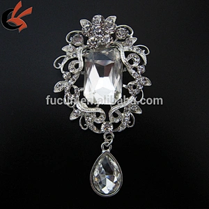 vintage large crystal rhinestone brooch wholesale