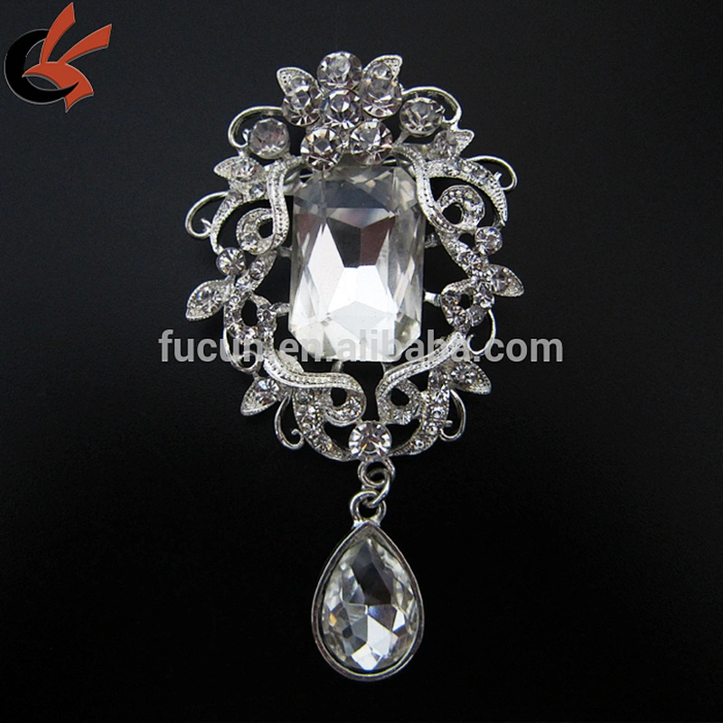 vintage large crystal rhinestone brooch wholesale