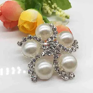 2019 fashion hot sale silver metal wedding jewelry  rhinestone brooch