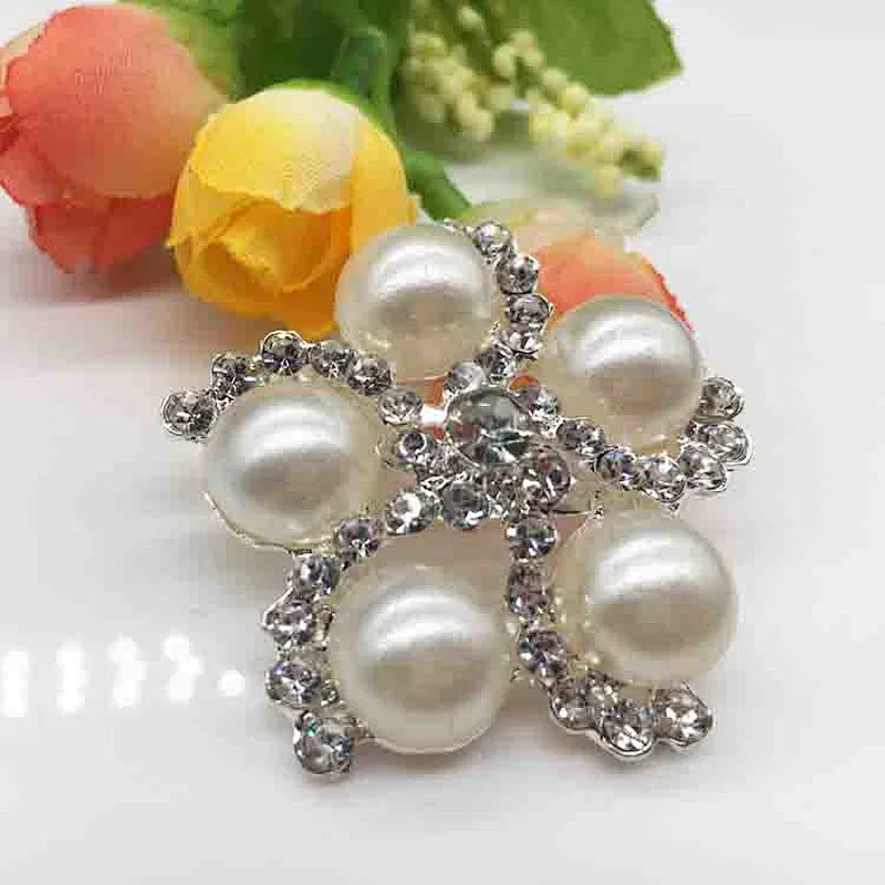 2019 fashion hot sale silver metal wedding jewelry  rhinestone brooch