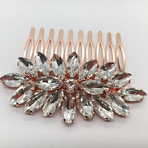 Wedding Jewelry Alloy hot sale bridal crystal hair comb for Bride