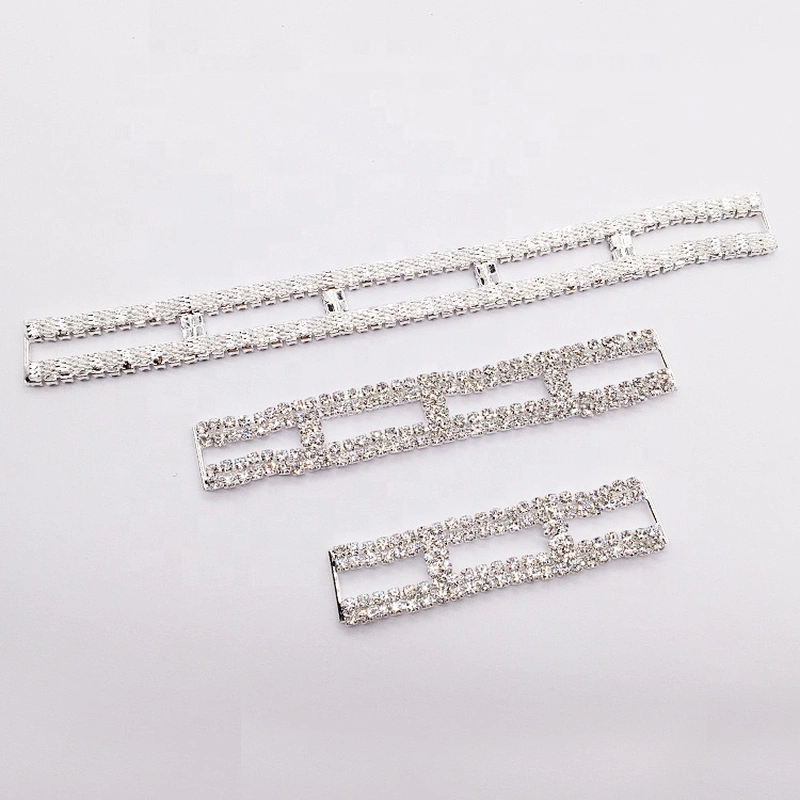 Hot Sale Silver Crystal Rhinestone Bikini Connectors For Swimming Wear Bikini Accessories