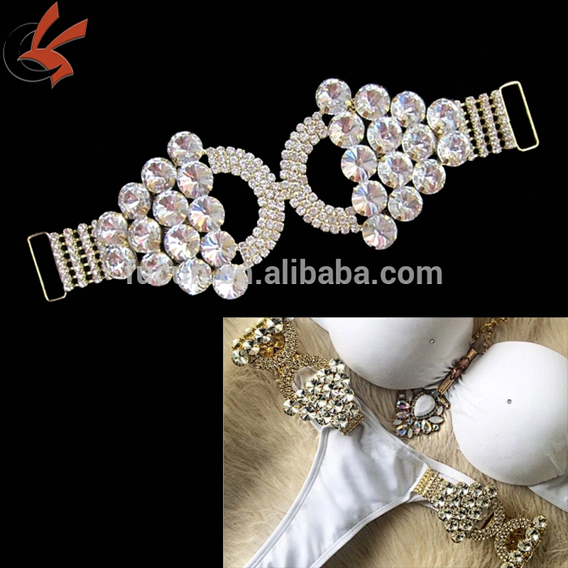 crystal Rhinestone Bikini Connectors Bikini Competition connector