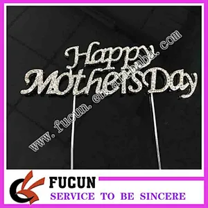 Happy mother day festival crystal decoration cake accessories cake topper