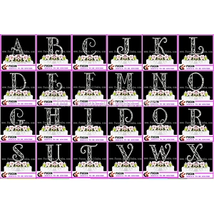 Chinese high quality wedding cake topper letters for wedding table decorations