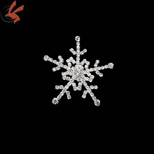 Alibaba Wholesale Rhinestone Ribbon Snowflake Buckles