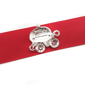 wholesale small AB clear rhinestone carriage diamond crown buckles for wedding invitations card decoration