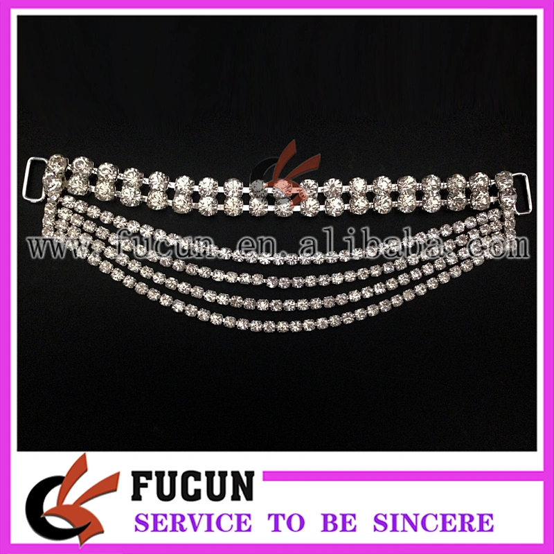 Rhinestone Bikini Connector/ Buckles For Swimming Wear Suits
