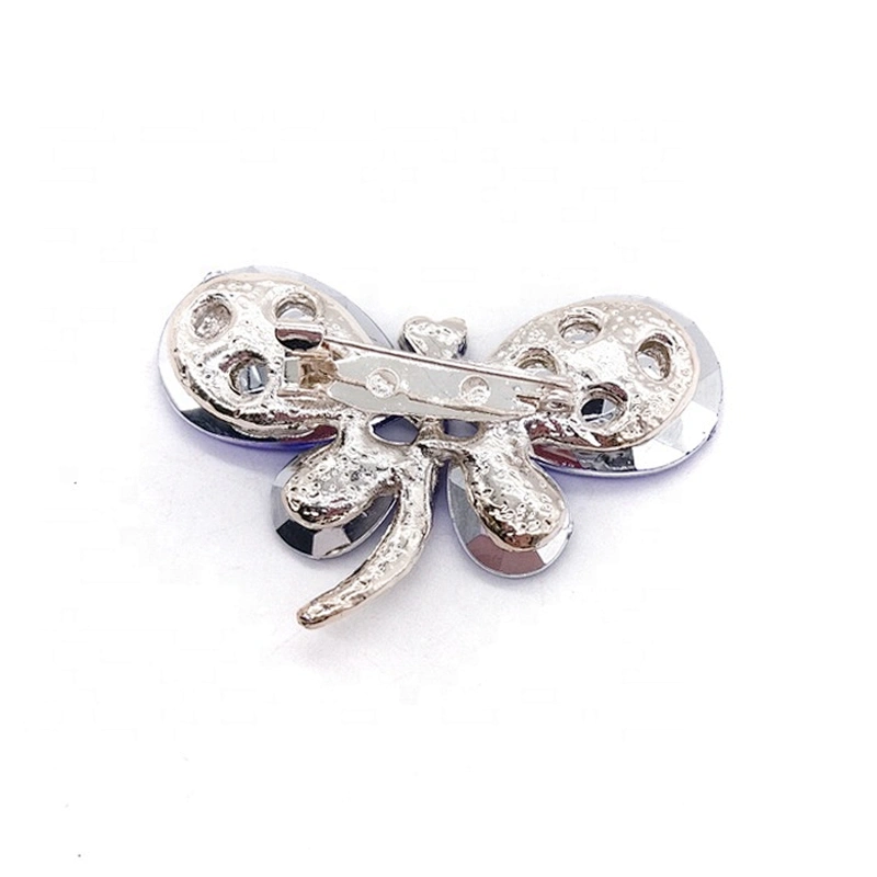 35*50mm acrylic rhinestone butterfly brooch