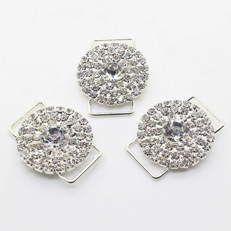 2019 popular new style small rhinestone glass buckle for bikini