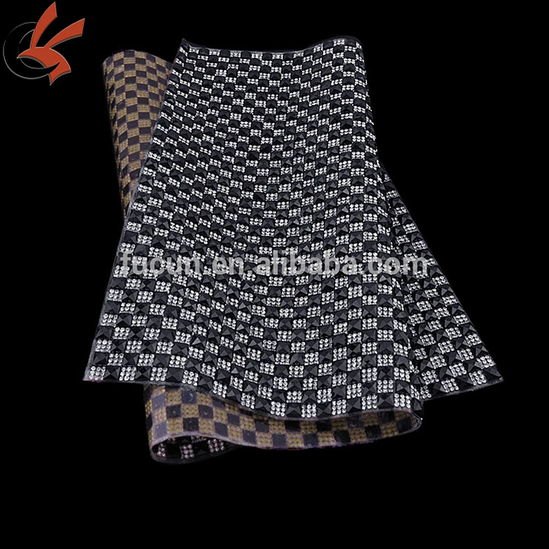 bling heat transfer rhinestone mesh trimming for garment shoe bag accessories