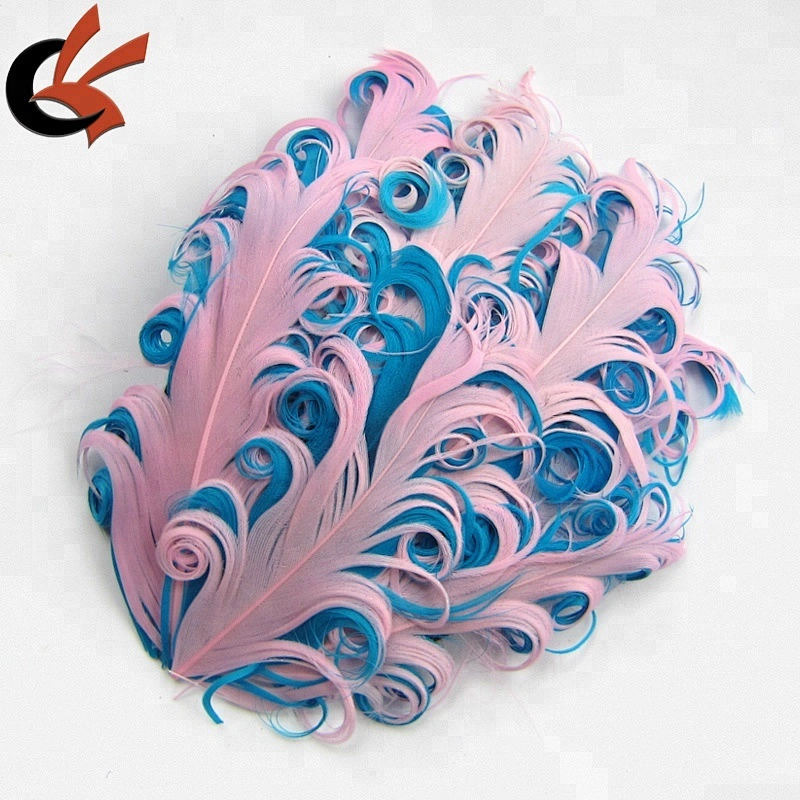 Light pink & hot pink 2 toned curly nagorie feather pad