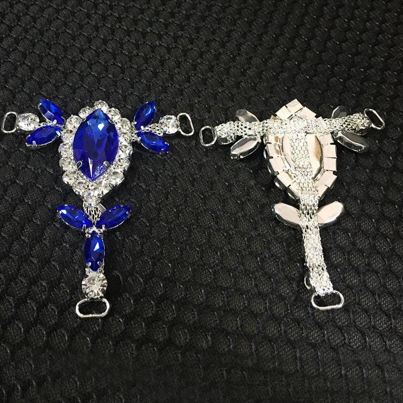 New style ladies sandal rhinestone accessories metal shoe buckle wholesale