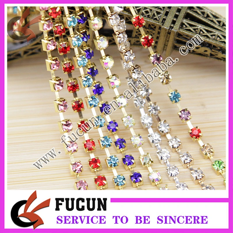 sparse rhinestone cup chain for dress for garment for saddle for shoes decoration