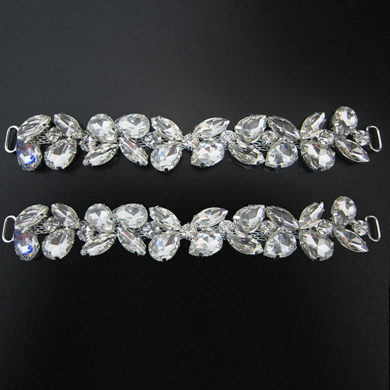 high quality crystal glass bikini connector for competition bikini suit decoration