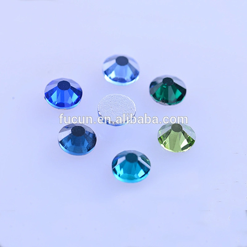 2019 Wholesale flat back colorful decoration DMC hot fix rhinestone for clothing