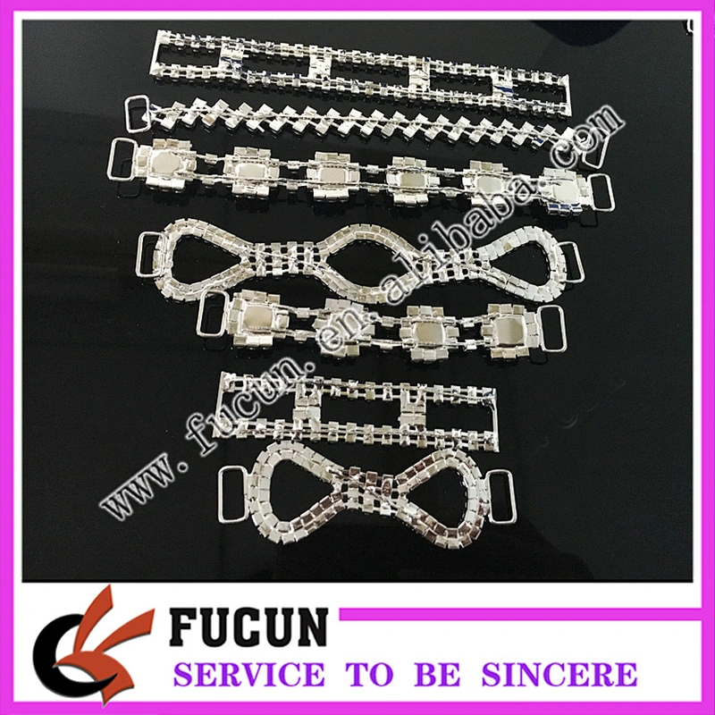 fashion crystal bikini clasps mental bikini swimwear connector for sale