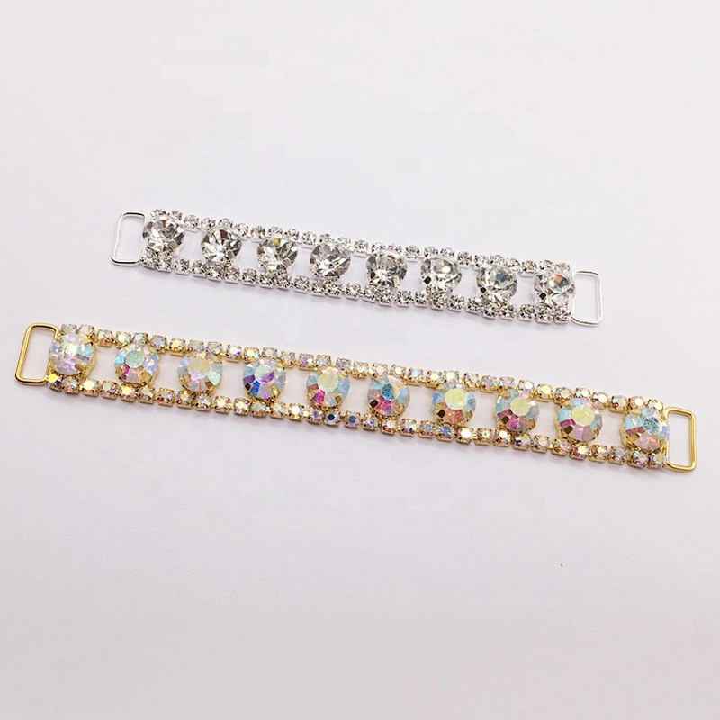 Wholesale Fashion Decorative Crystal Clear Competition Bikini Rhinestone Connector