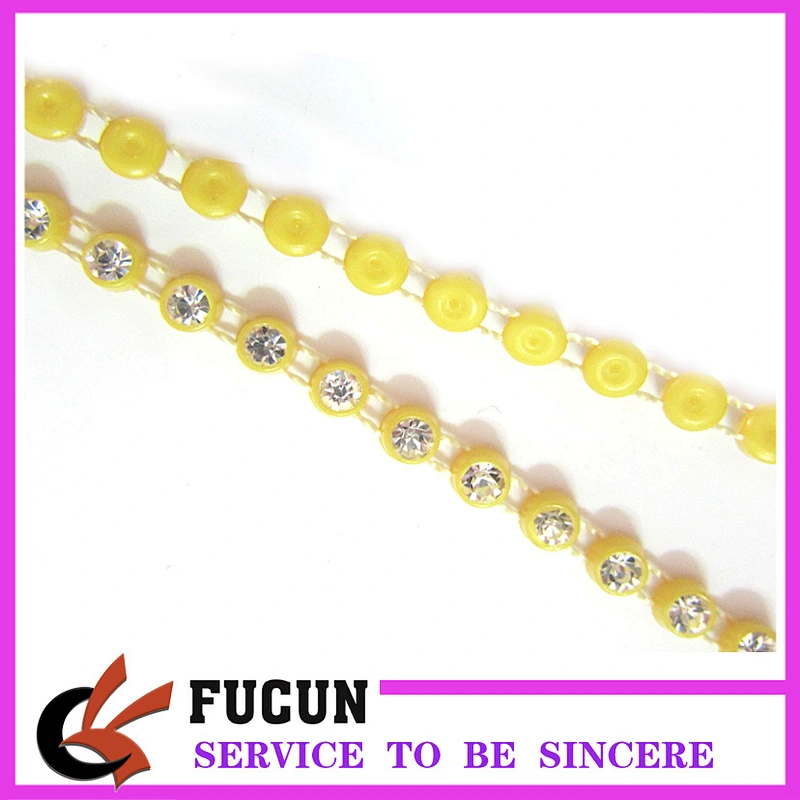AB crystal color rhinestone plastic trimming embellishments for dress